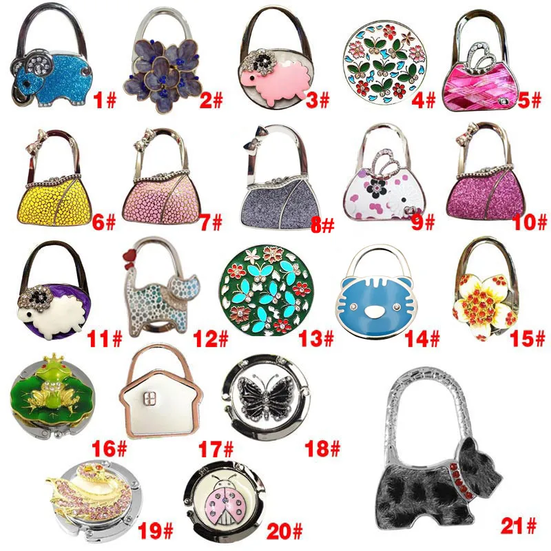 Hot Selling Lovely Colorful Folding Handbag Purse Tote Bag Hanger Decor Holder Table Hook For Gift -B5 | Багаж и сумки