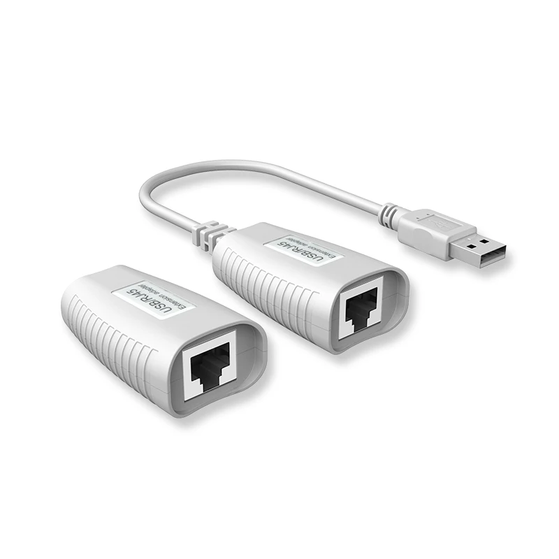 Удлинитель USB 2 0 для кабеля RJ45 LAN 150 футов 50 м с кабелем удлинитель адаптер
