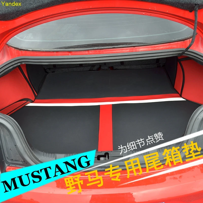 Яндекс коврик для багажника автомобиля груза с логотипом mustang ford 2016 2015 |