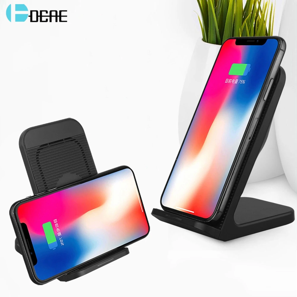 Беспроводное зарядное устройство DCAE 10 Вт быстрая зарядка для iPhone X 8 XS Max XR Samsung S9 S8