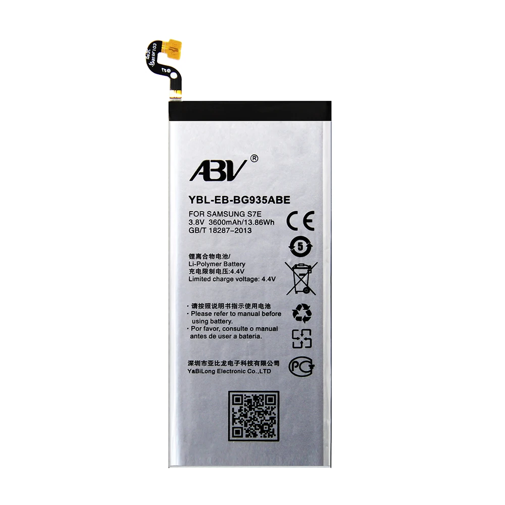 Оригинальный ABV литий-ионная аккумуляторная батарея EB-BG935ABE для samsung Galaxy S7 Edge G9350 G935