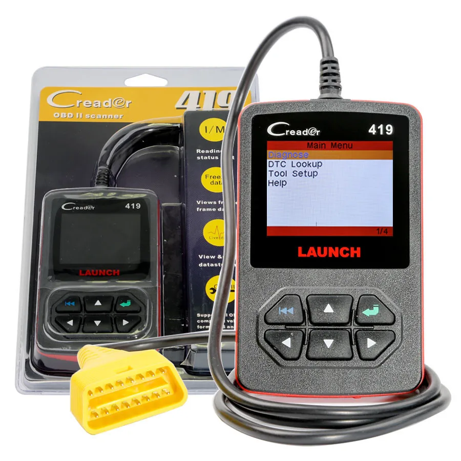 Эксклюзивная автомобильная карта обнаружения неисправности Launch CReader 419 DIY OBDII/EOBD| |