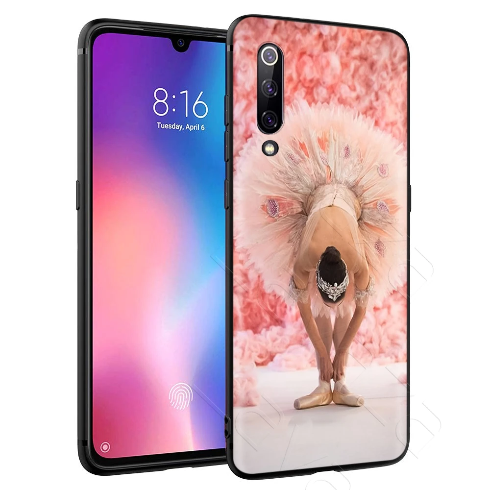 Балетные танцевальные шлепанцы для девочек чехол Xiaomi Redmi Note 8 9 S K30 Pro MI MAX 3 6 SE A1 A2 A3 10