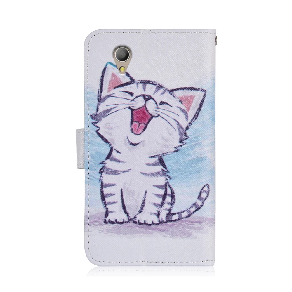 Cartoon Wallet Case for Alcatel 1 5033D PU Leather Fashion Lovely Unicorn Cat Butterfly Owl Kickstand phone Bag | Мобильные телефоны