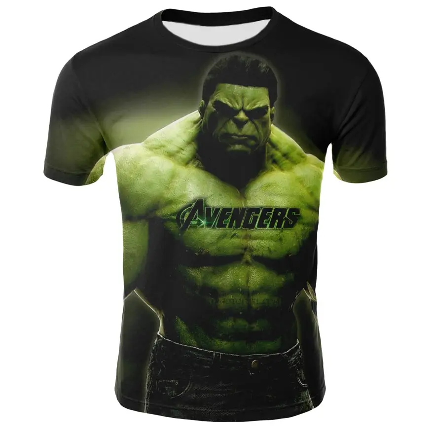 Уличная одежда с мотивами из аниме халк 3 d печать Мстители alliance a comic book hero boy harajuku