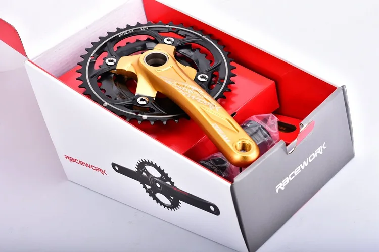 Mtb велосипедная педаль RACEWORK 22-32-44T на CNC 104 BCD велосипедная ручка 170 мм для 27/30 велосипедных скоростных частей