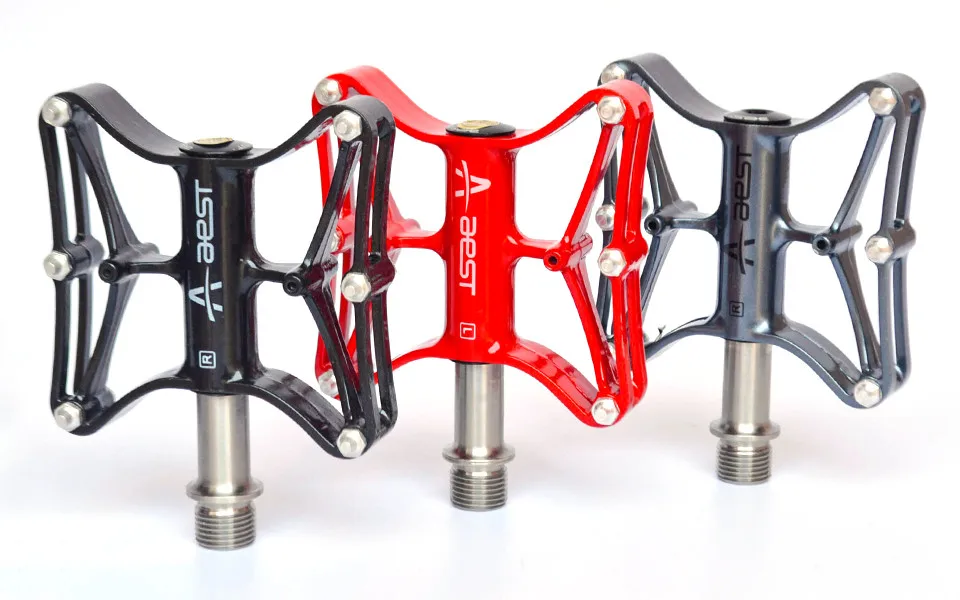AEST bmx велосипедные педали из магниевого сплава, титановый подшипник оси mtb, велосипедные педали, складные велосипедные педали, дешевые