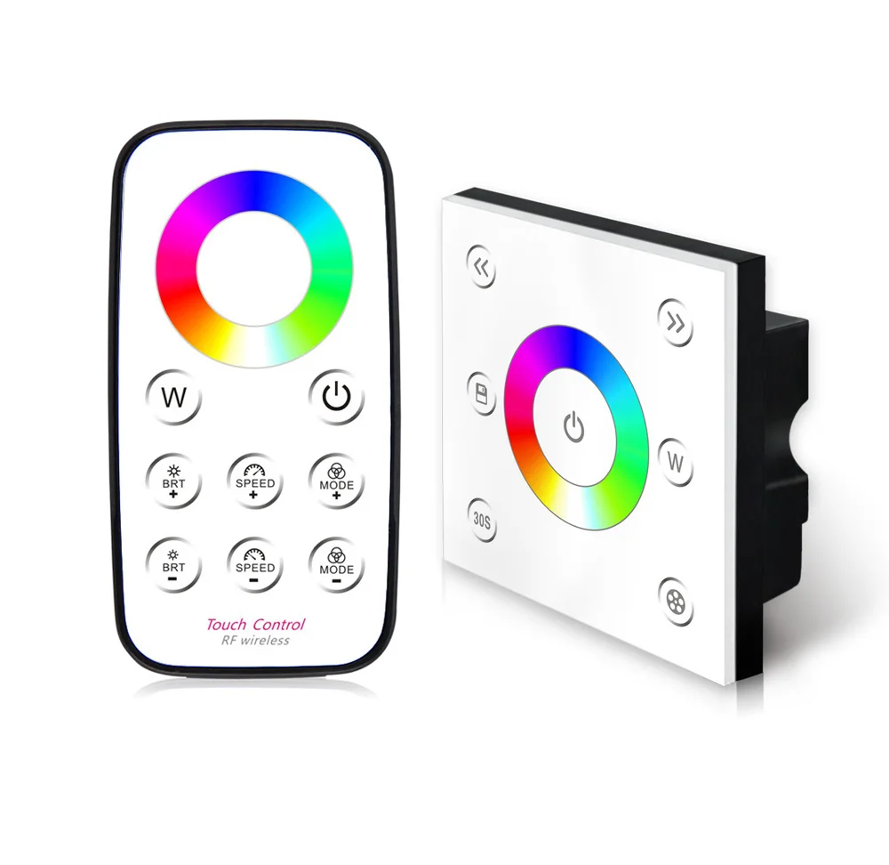 Настенный контроллер сенсорной панели RGBW диммер с радиочастотным управлением