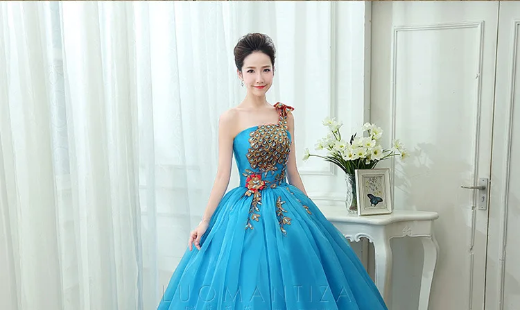 Очаровательное синее Пышное Платье с вышивкой, Vestidos De 15 Anos, Платья вечерние бальные платья для девочек, 16 платьев, Robe De Bal