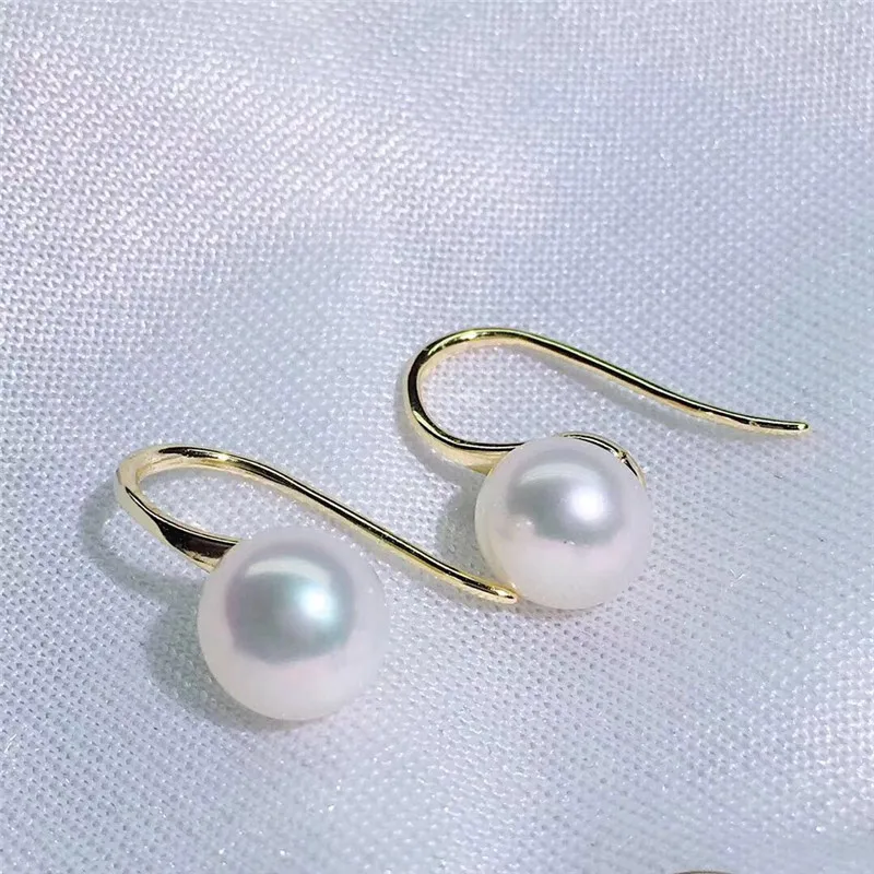 

natural freshwater cultured pearls multicolor 7-8mm earrings adjusta Good quality micro inlay zircon 1PCS
