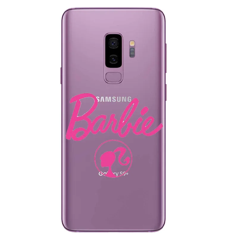 Розовый барбье Сладкий чехол Мягкие силиконовые чехлы для телефона samsung 2016 2017 A3 A5