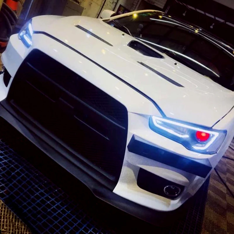 CNSUNNYLIGHT для Mitsubishi Lancer EVO X 2008- Автомобильная фара в сборе светодиодный DRL сигнал поворота ксенон HID проектор Объектив Plug Play