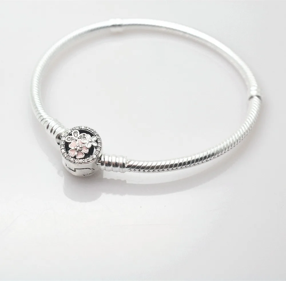 Женский браслет из серебра 40% пробы с кристаллами|bracelet charms|european braceletgift gifts |