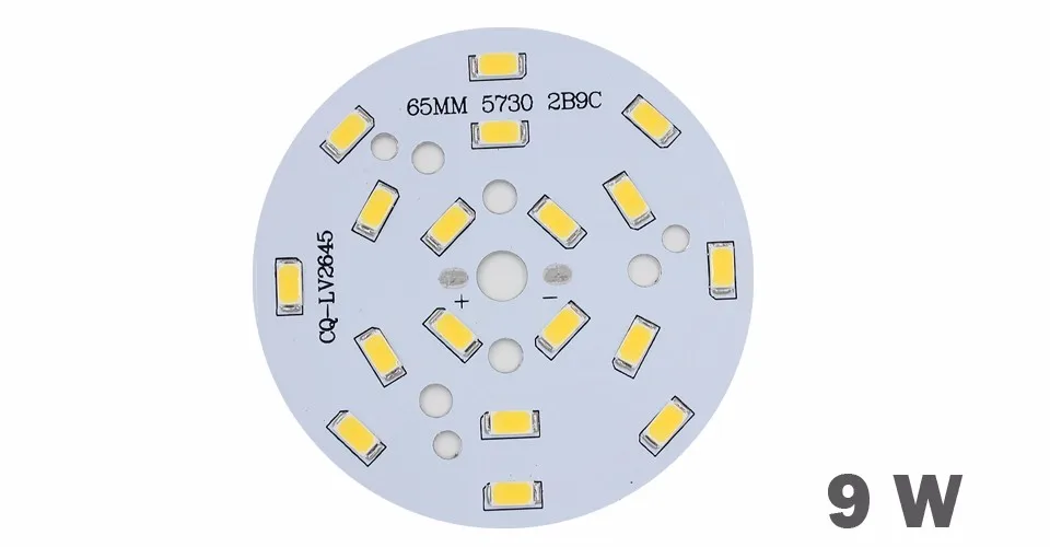 10 шт., 3 Вт, 5 Вт, 7 Вт, 9 Вт, 12 Вт, 15 Вт, 18 Вт, 24 Вт, 5730/5630 яркость, SMD светильник, светодиодный светильник, панель для pcb, для потолка, светодиодный