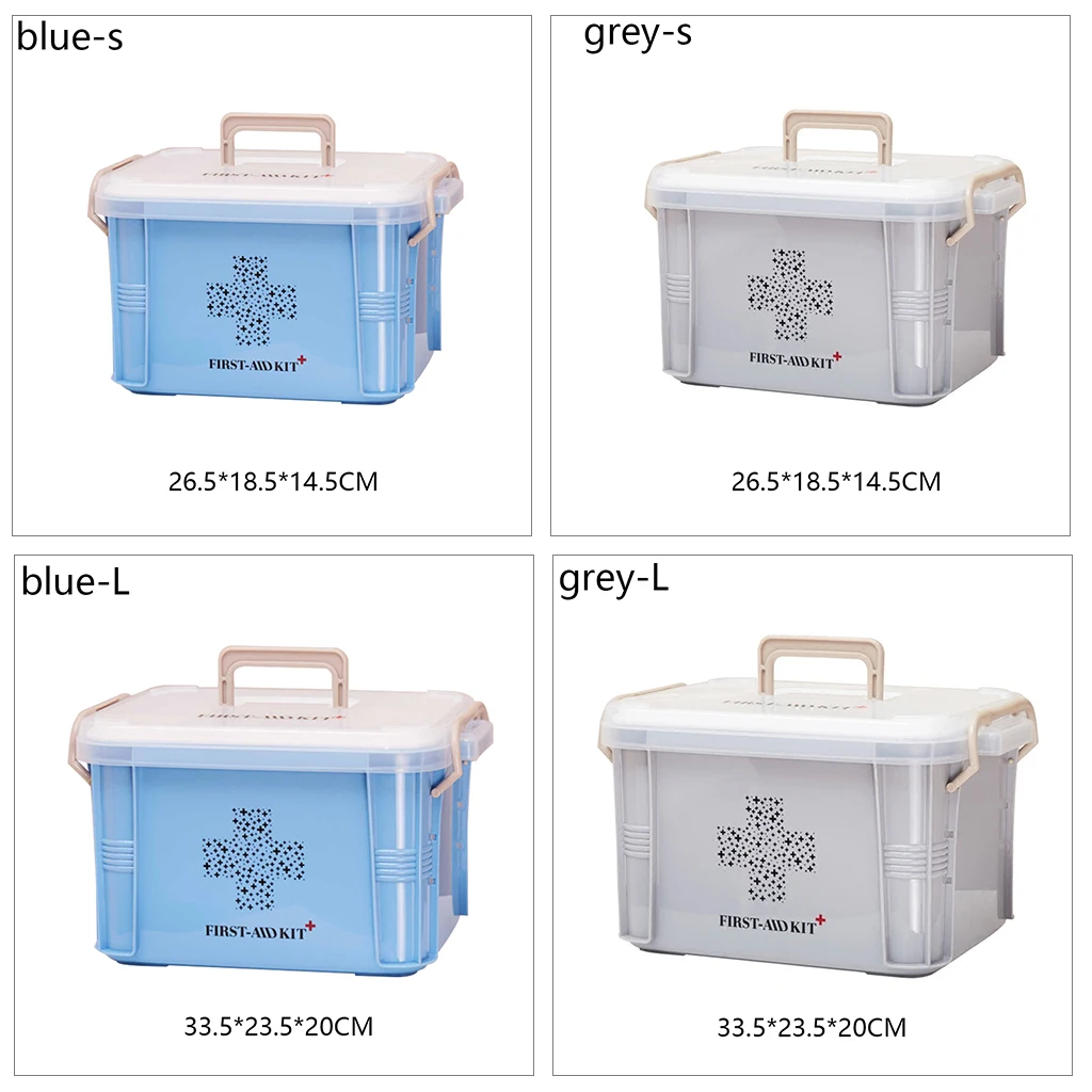 Новый аптечка первой помощи комплект пластиковая коробка для органайзера