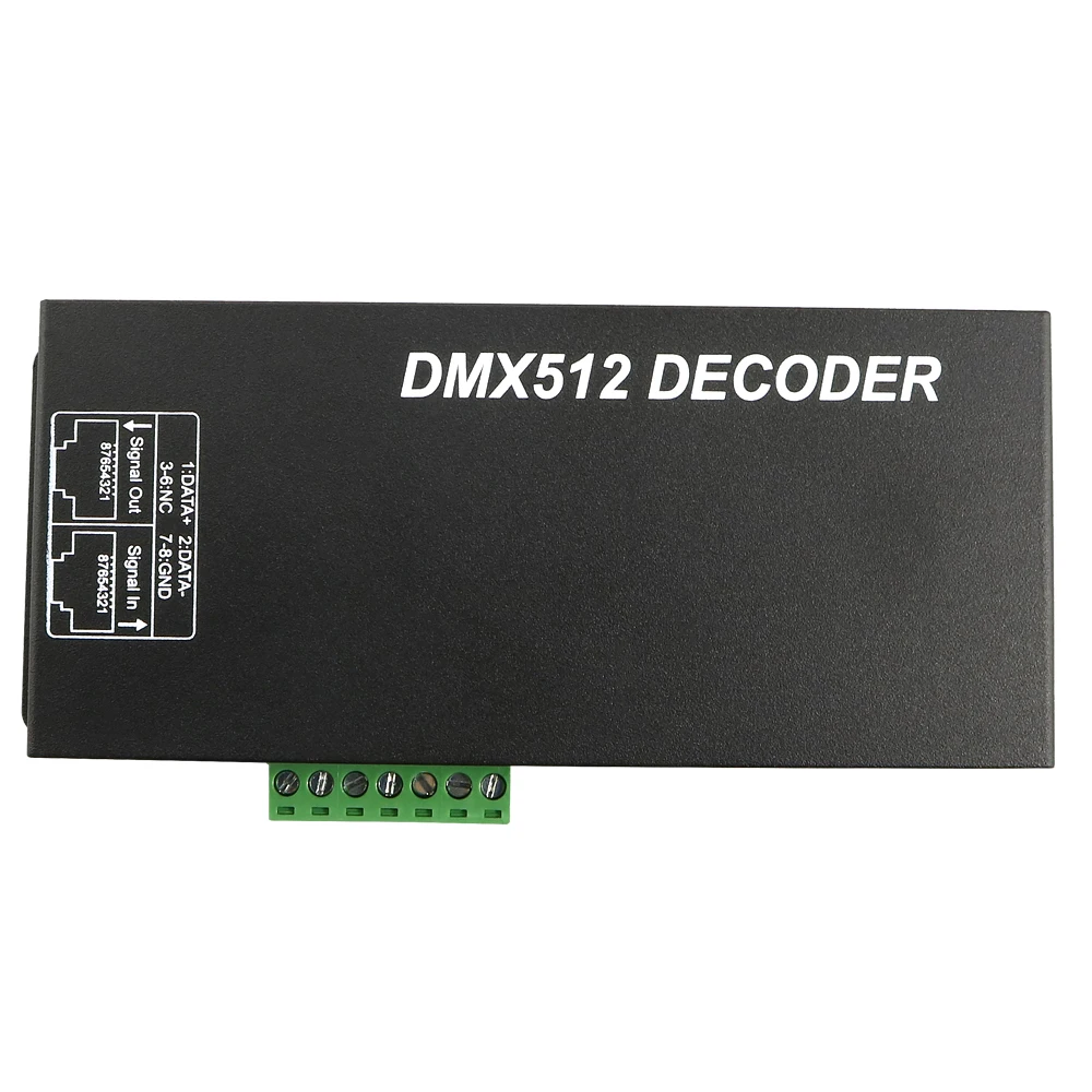 DMX 512 декодер цифрового дисплея 4CH DC12-24V светодиодный контроллер, RGB светодиодный декодер 4 канала* 4A для светодиодной полосы света