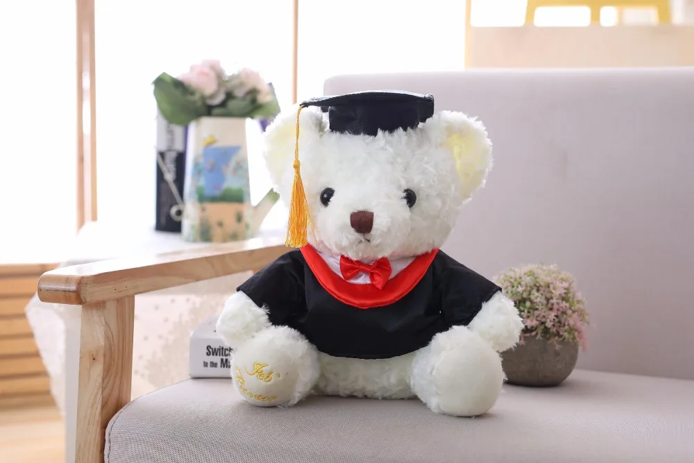 Nooer 28 см graduation Bear Мягкие плюшевые игрушки Тедди плюшевый мишка Выпускной подарок для студентов