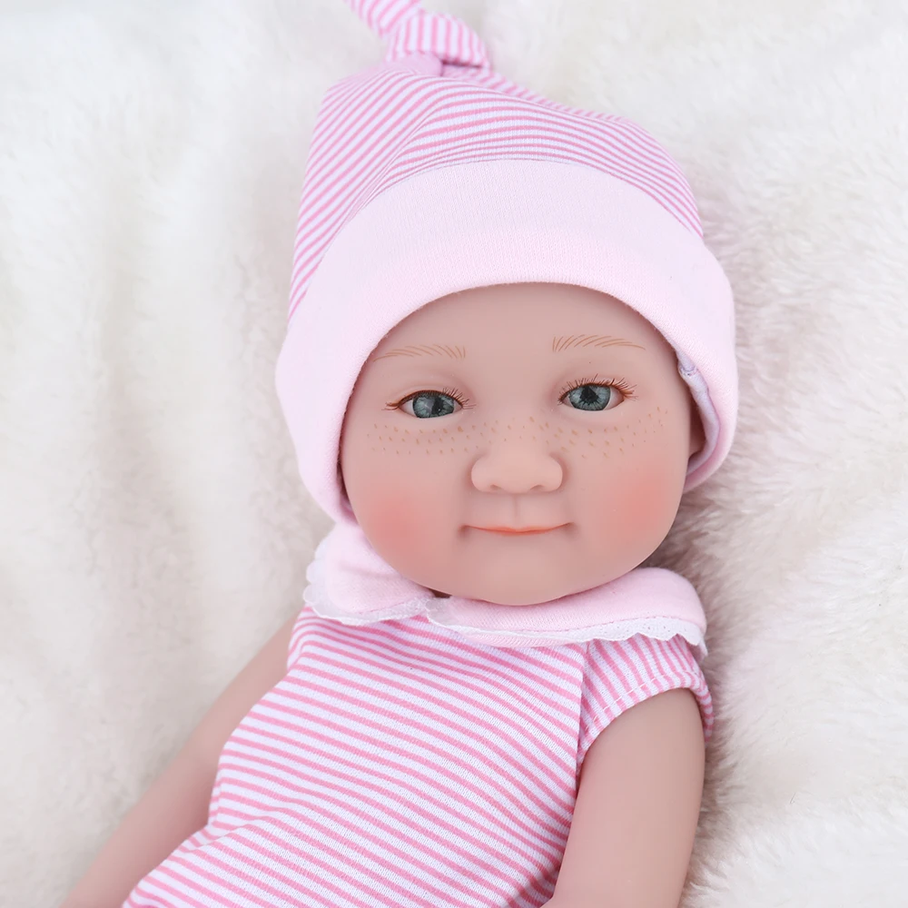 NPKDOLL Mini Reborn Baby Doll 10 дюймов 25 см реалистичные куклы мягкие полностью виниловые