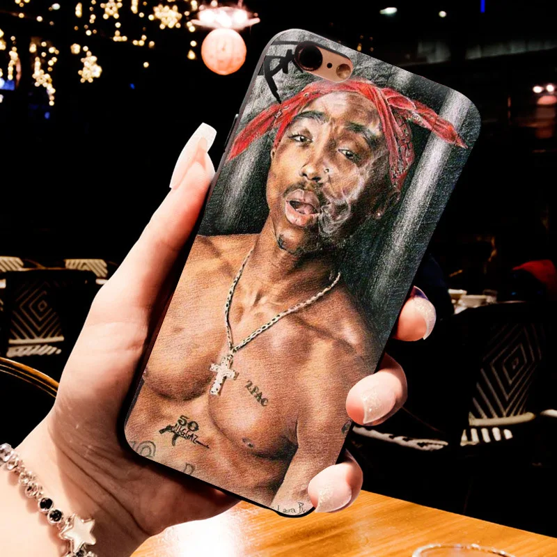 MaiYaCa 2pac Tupac и Biggie роскошный качественный черный силиконовый мягкий чехол для телефона для iPhone 8 7 6S Plus X 5S SE 11pro max Coque Shell