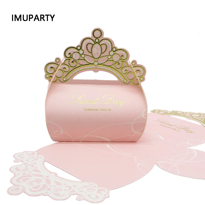 For Princess Grils Wedding Birthday Party Supplies Favors Packaging Baby Shower Candy Box