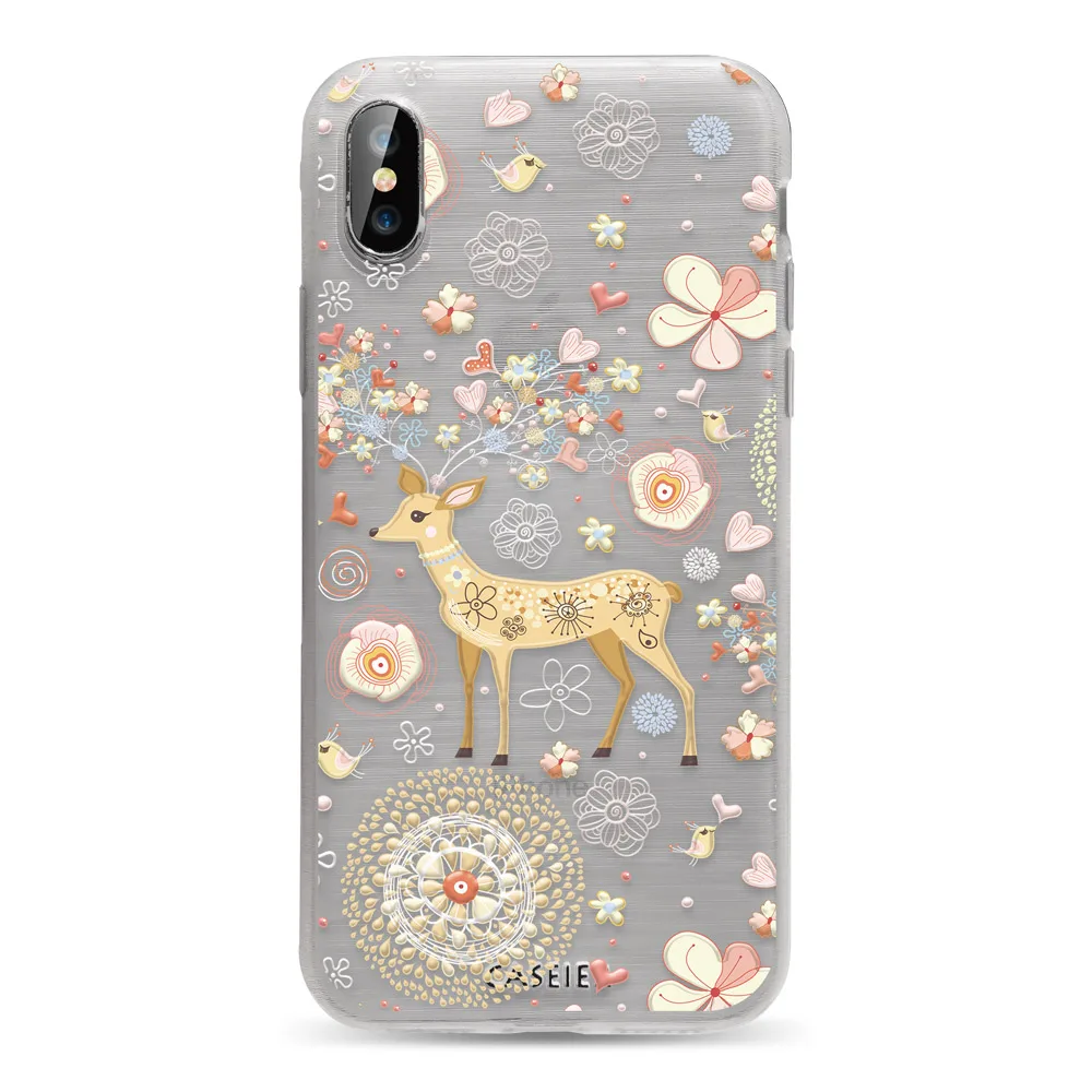 CASEIER чехол на айфон для iPhone 7 6 XS Max новогодний прекрасный Рождественский чехол на айфон для iPhone 7 8 XR XS Max год мягкий чехол TPU чехол на айфон 7 дляч ехол на айфон 7 8 6 6s Plus XR 5s Capinhas - Цвет: 20