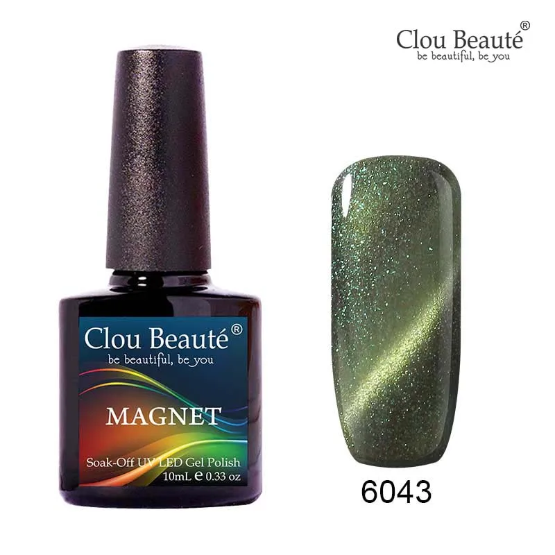 Гель-лак для ногтей Clou Beaute с эффектом «Кошачий глаз» 10 мл, гель-лак для ногтей розового и бежевого цветов, гель-лак с мягким удалением, гель-лак для устойчивого маникюра - Цвет: 6043