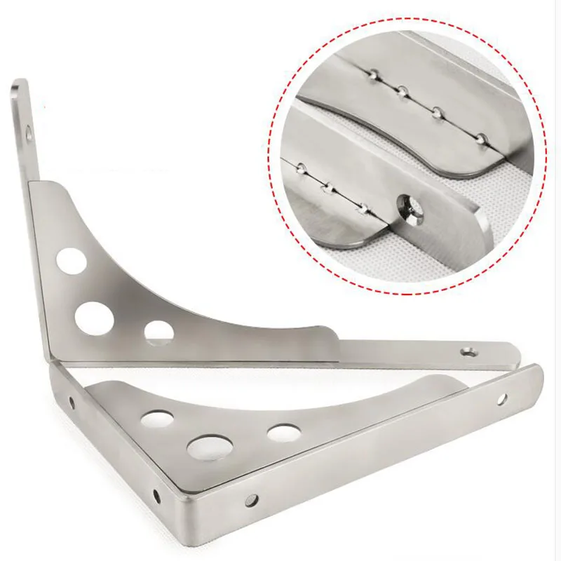 Толстая треугольная полка для ванной из нержавеющей стали универсальные