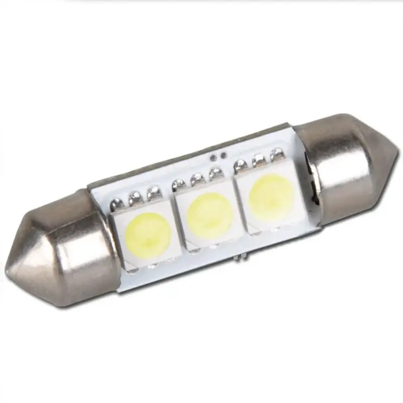 10 шт./компл. 36 мм 5050 3 SMD светодиодный автомобиль гирлянда для салона Купол