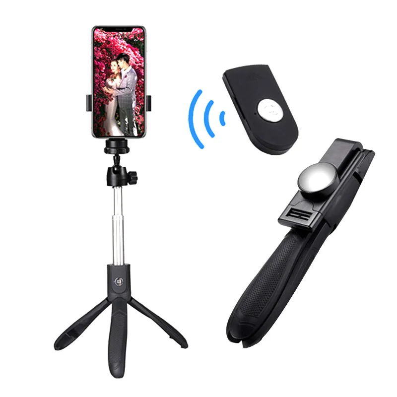 Съемный штатив селфи палка выдвижной пульт дистанционного управления Прямая
