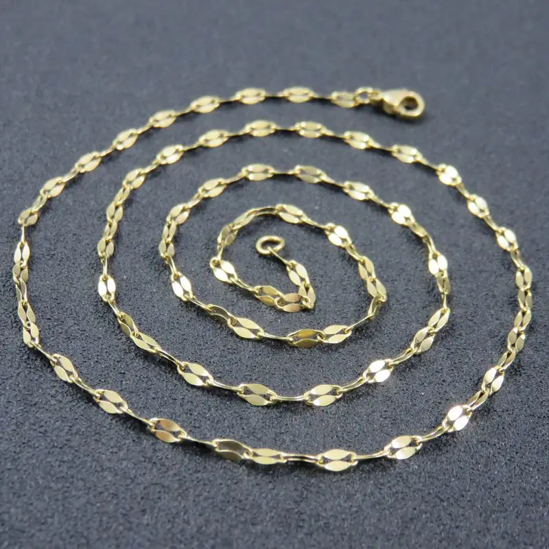 Золотая цепочка из нержавеющей стали для мужчин и женщин модные женские