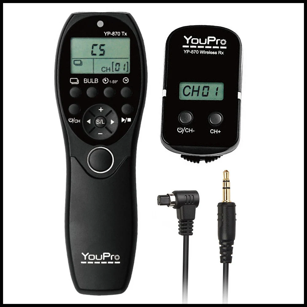 Высокое качество ЖК-дисплей таймер Спуск затвора объектива 2.4 г Беспроводной