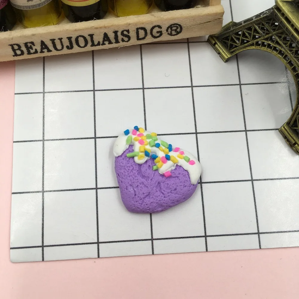 5 шт./лот Смола Новое поступление очаровательное Глиняное сердце для рукоделия