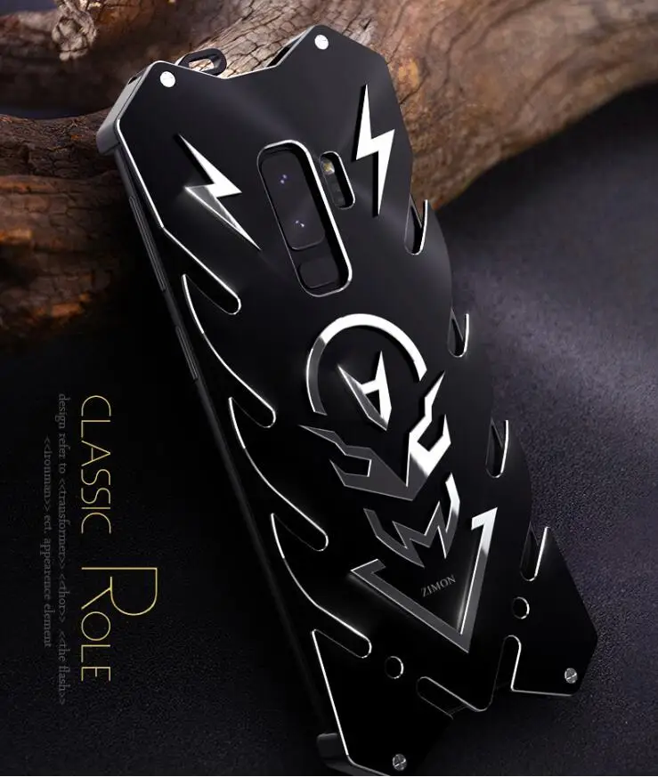Zimon Armor II авиационный алюминиевый металлический чехол для телефона для samsung Galaxy ys9 Plus мощный открытый чехол для S9 Plus A8s Алюминиевый Чехол