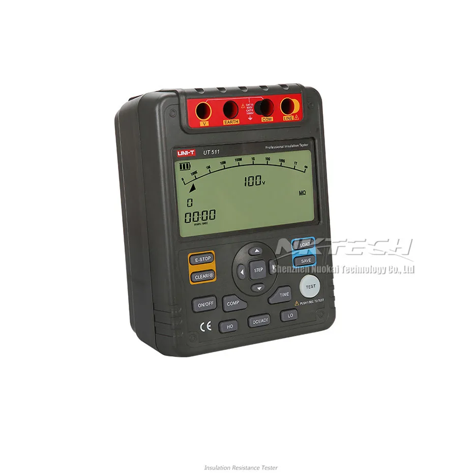 UNI-T UT511 1000V мегомовый тестер с низким сопротивлением заземления и изоляции