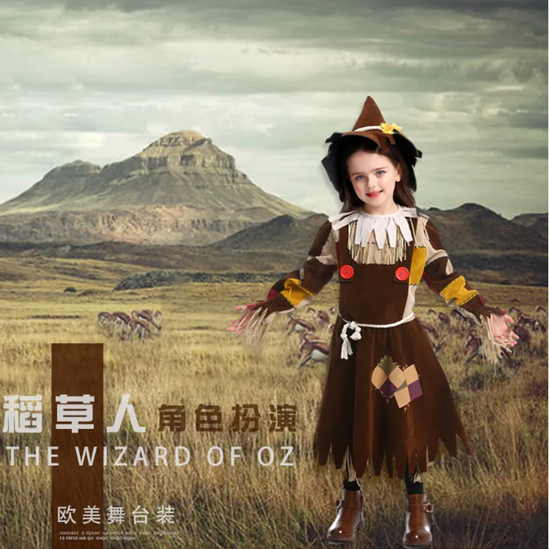 XS-L для девочек косплей детское платье на Хэллоуин чучело карнавальные костюмы