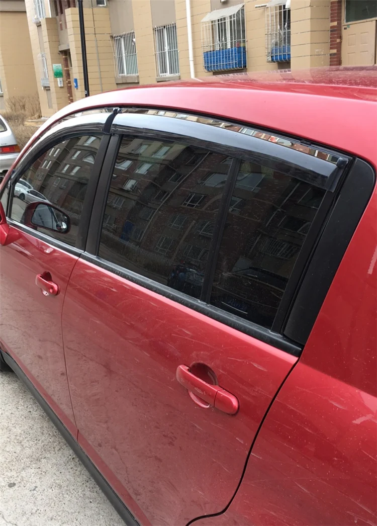 Для NISSAN Versa 2006-2010 Пластик оконный козырек Vent Оттенки Защита от солнца дождь дефлектор гвардии для NISSAN Versa 4 шт./компл