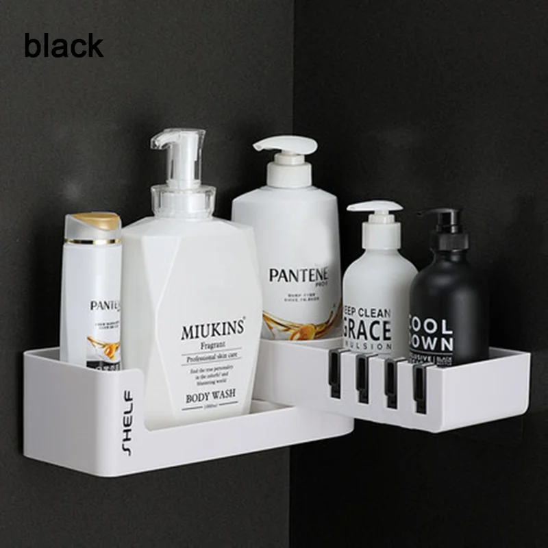 1 шт. угловой держатель для хранения полки ванной комнаты шампуня душа кухни