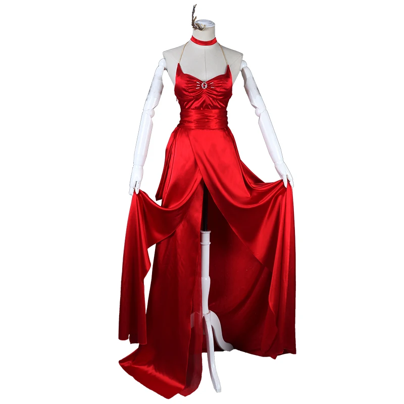 

Game Azur Lane Cosplay Costumes Taiho Cosplay Red Dress Costume Halloween Party Women Size Cosplay Costume