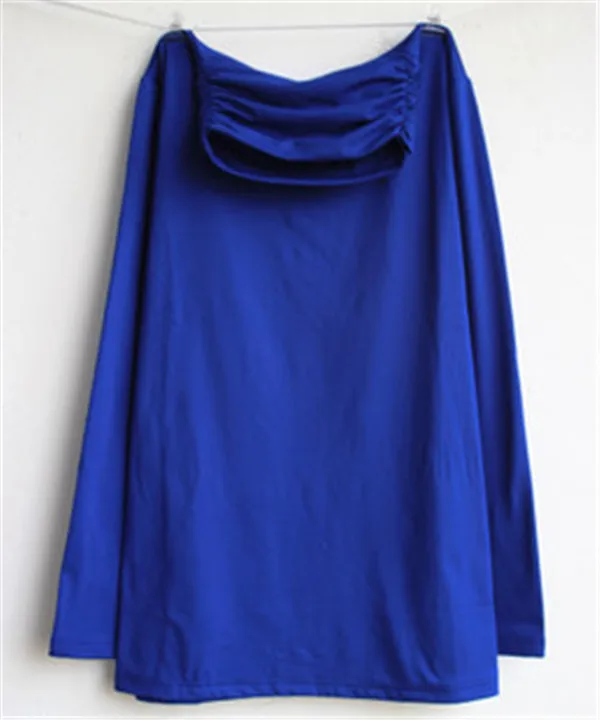 turtleneck Blue Плюс размер 5XL осень зима водолазка футболка Женская Удобная нижняя рубашка эластичный большой размер Женская футболка Топы A1532 - Цвет: turtleneck Blue