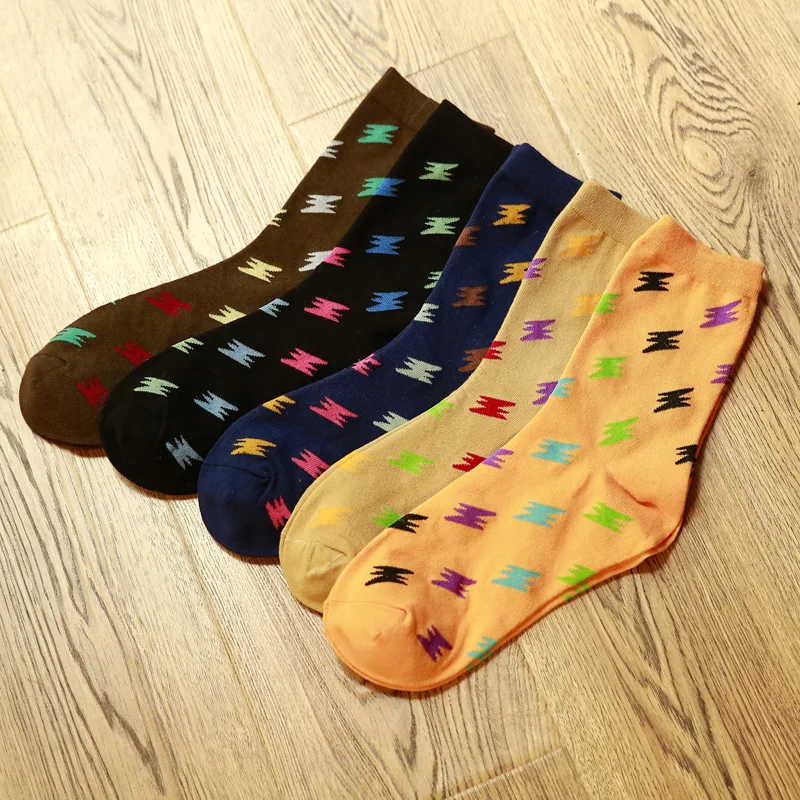 Зима Осень Новые женские носки в трубке молния серии EUR35-40 | Женская одежда