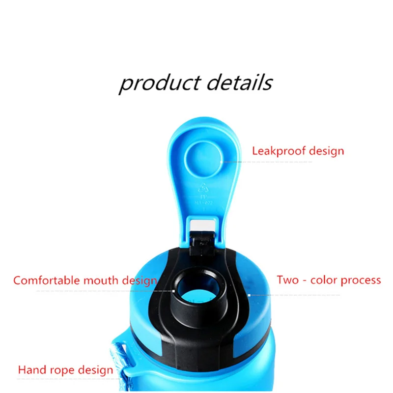 1000 мл пластиковая бутылка для воды Спортивная портативная велосипедная улицы