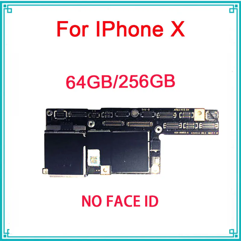 Оригинальная разблокированная материнская плата для iPhone X 64 Гб 256 ГБ с чипами