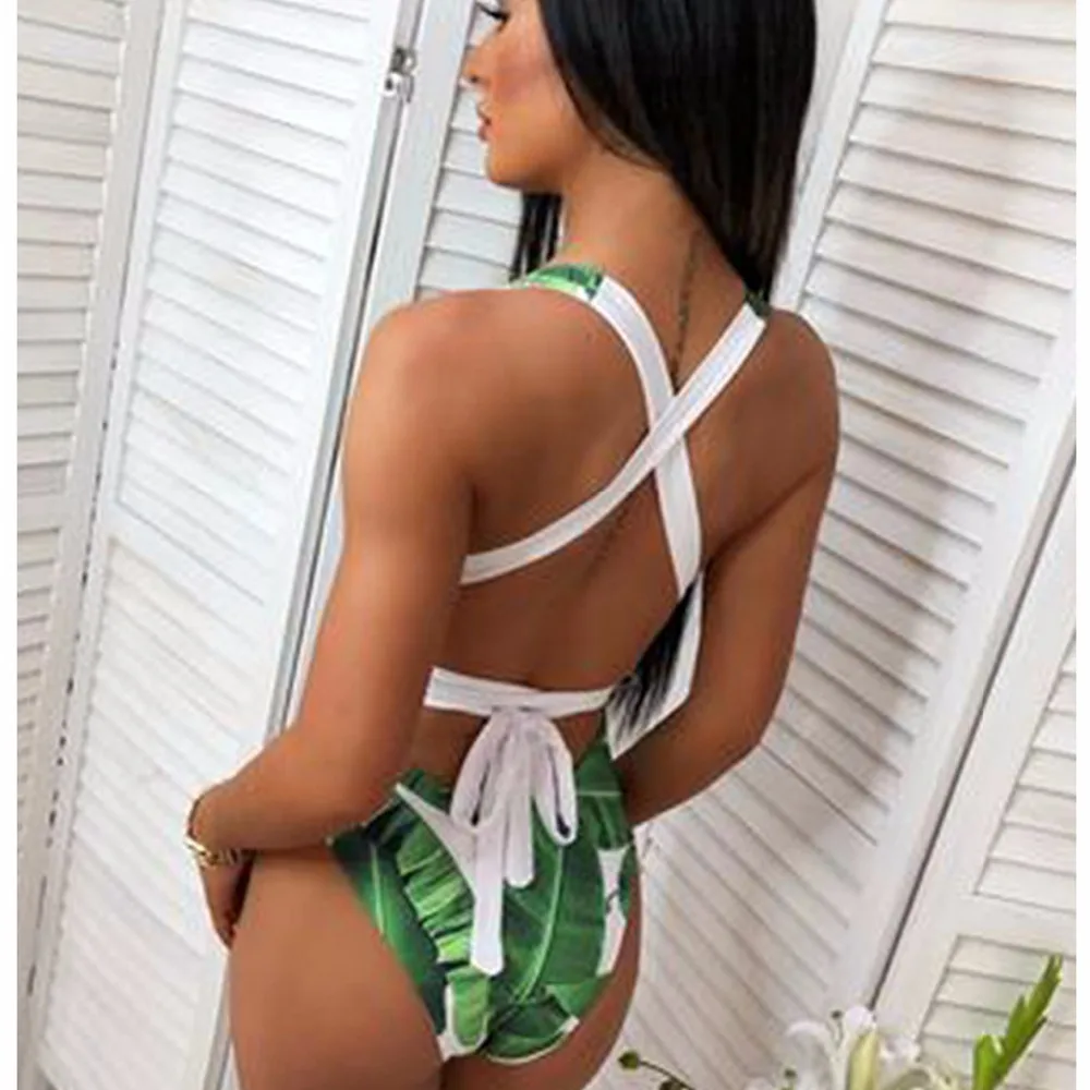 2018 Сексуальная печатных одна деталь Купальник для женщин купальники малышек