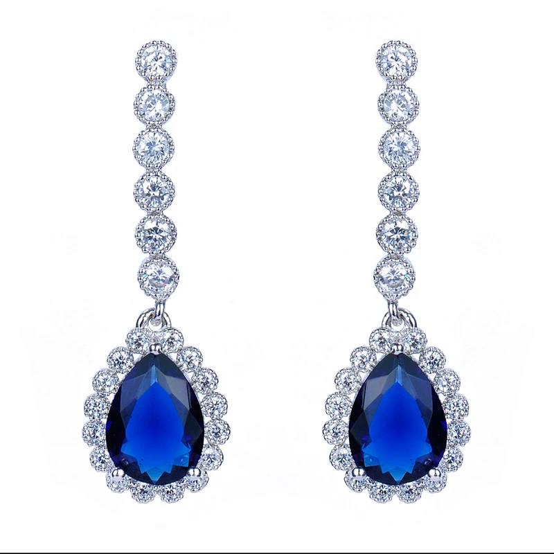 Женские длинные висячие серьги GAOLA роскошные ювелирные изделия с фианитом и