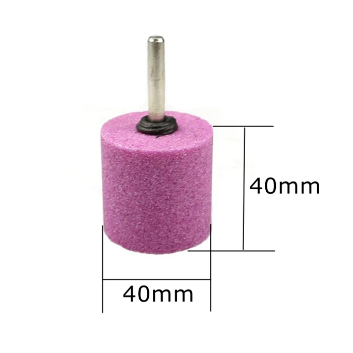 3 pieces 40mm Head Ceramic Stone Abrasive Grinding Mounted Points