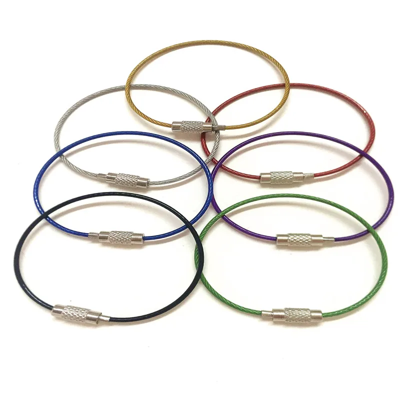 Брелок для ключей из нержавеющей стали мужчин и женщин 70 шт./лот 7 различных