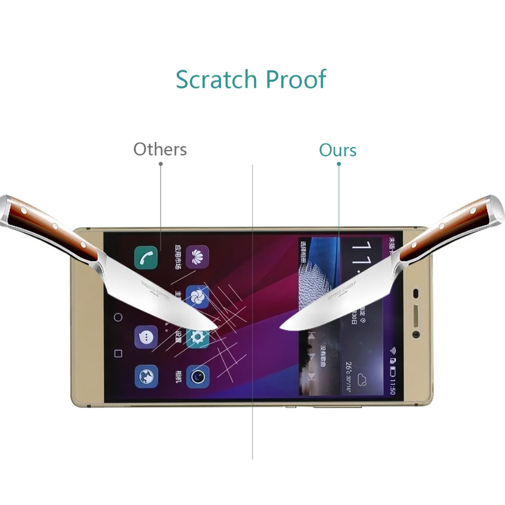 Закаленное стекло для Huawei P8 защитная пленка защита от царапин Ультра прозрачная |