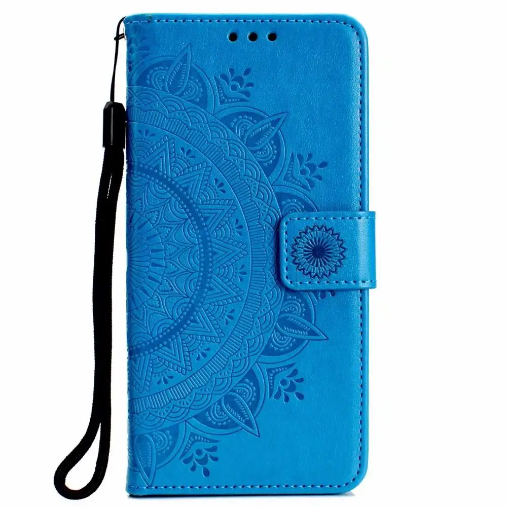 Синий Делюкс клапаном из искусственной кожи чехол для Xiaomi 8 Lite F1 6X Redmi 4X 5A 5 Plus Примечание 7 5 6 iPad Pro 7A K20 Pro карт чехол-портмоне с держателем для карт чехол для телефона - Цвет: Синий