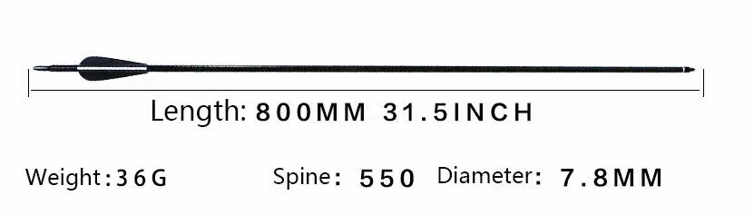 5 pcs 30 дюймов Spine550 стекловолокно стрелы для стрельбы из лука со сменный наконечник стрелы для охоты композитный лук Рекурсивные стрелы аксессуары - Цвет: 5 pcs