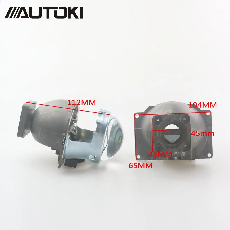 Autoki 3 дюйма Koito Q5 Bi xenon объектив проектора квадратный с крышкой для использования